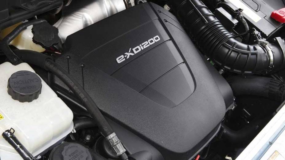 Motor &eacute; o 2.0 16V a diesel, que desenvolve 175 cv | <a href="https://preprod.quatrorodas.abril.com.br/carros/lancamentos/ssangyong-korando-637990.shtml" rel="migration">Leia mais</a>