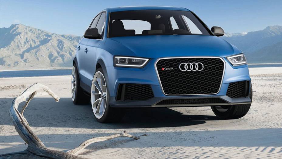 A grade frontal t&iacute;pica dos modelos RS caiu bem no Q3 | <a href="https://preprod.quatrorodas.abril.com.br/saloes/pequim/2012/audi-rs-q3-concept-682486.shtml" rel="migration">Leia mais</a>