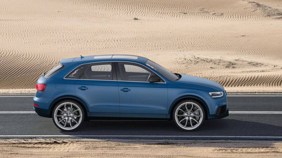 As belas rodas de 20 polegadas deixam claro: o RS Q3 n&atilde;o foi feito para rodar fora da estrada | <a href="https://preprod.quatrorodas.abril.com.br/saloes/pequim/2012/audi-rs-q3-concept-682486.shtml" rel="migration">Leia mais</a>
