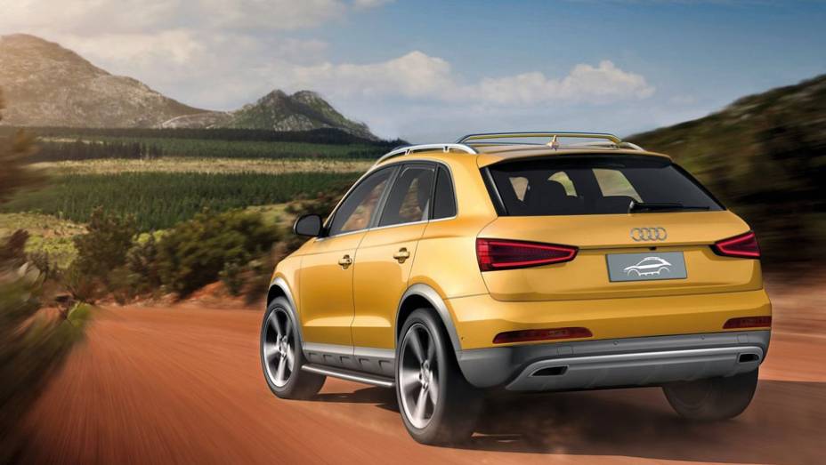 A pintura dourada faz jus &agrave; tem&aacute;tica do ve&iacute;culo, que tamb&eacute;m chama aten&ccedil;&atilde;o pela esportividade | <a href="https://preprod.quatrorodas.abril.com.br/saloes/pequim/2012/audi-q3-jinlong-yufeng-682750.shtml" rel="migration">Leia mais</a>