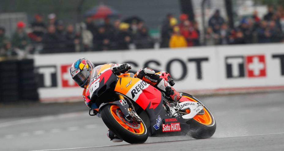 Dani Pedrosa largou na pole e terminou em 4&ordm;