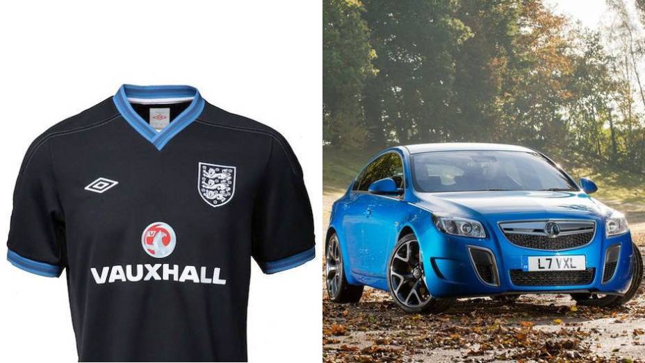 VAUXHALL - camisas de jogo de Seleções não podem ter patrocínio, mas a Vauxhall deixa sua marca nos uniformes de treino de Inglaterra, Escócia, Irlanda e Irlanda do Norte | <a href="%20https://preprod.quatrorodas.abril.com.br/noticias/fabricantes/flamengo-fecha-patr" rel="migration"></a>