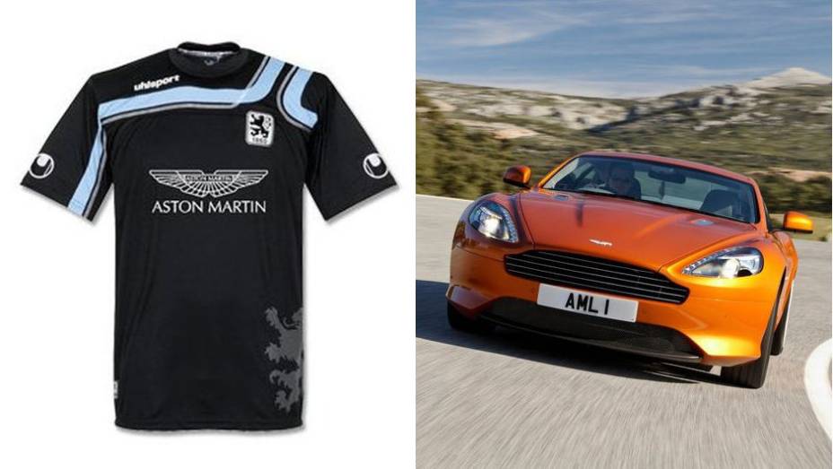 ASTON MARTIN - a marca inglesa patrocina uma equipe alemã, Munique 1860 | <a href="https://preprod.quatrorodas.abril.com.br/noticias/fabricantes/flamengo-fecha-patrocinio-peugeot-731227.shtml" rel="migration">Leia mais</a>