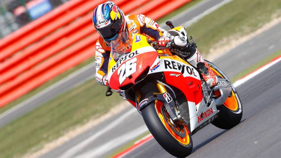 Dani Pedrosa foi apenas o quinto | <a href="https://preprod.quatrorodas.abril.com.br/moto/noticias/motogp-marquez-garante-pole-silverstone-751994.shtml" rel="migration">Leia mais</a>