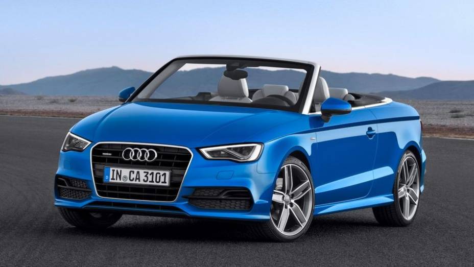 A Audi j&aacute; havia mostrado os nov&iacute;ssimos A3 hatch e sedan, mas aproveita o Sal&atilde;o de Frankfurt para exibir o A3 Cabriolet 2014 | <a href="%20https://preprod.quatrorodas.abril.com.br/saloes/frankfurt/2013/audi-a3-cabriolet-753007.shtml" rel="migration">Leia mais</a>