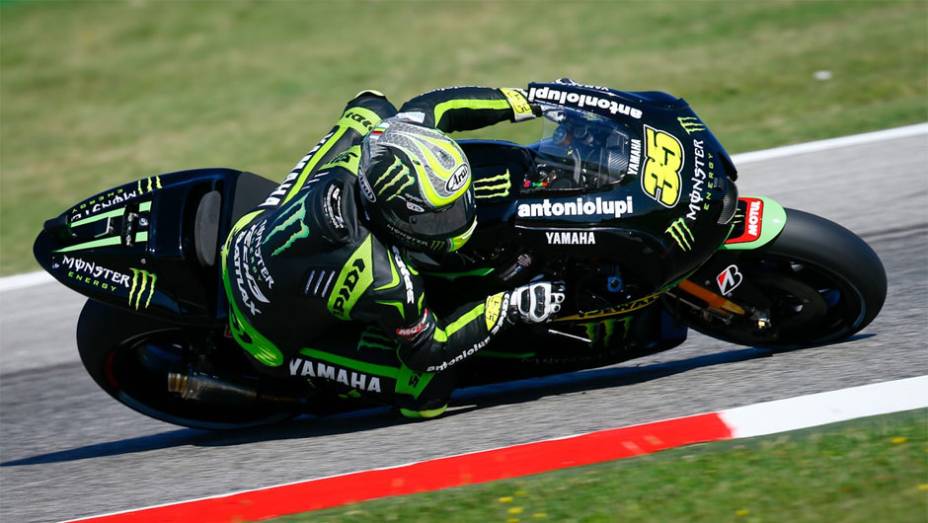 Cal Crutchlow foi apenas o décimo | <a href="https://preprod.quatrorodas.abril.com.br/moto/noticias/motogp-marquez-lidera-sexta-feira-misano-754019.shtml" rel="migration">Leia mais</a>