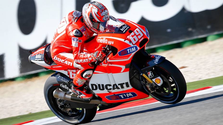 Nicky Hayden foi o décimo em Misano | <a href="https://preprod.quatrorodas.abril.com.br/moto/noticias/motogp-marquez-conquista-pole-misano-754099.shtml" rel="migration">Leia mais</a>