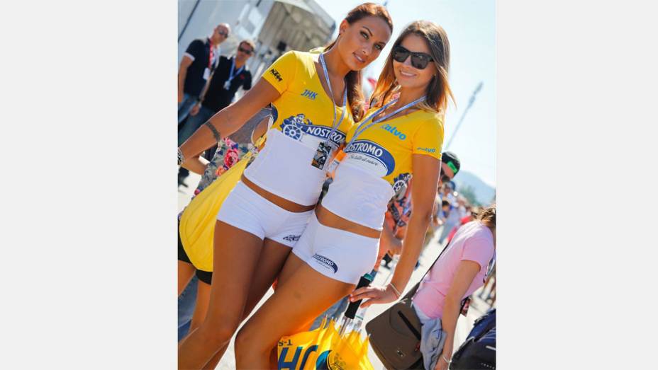 Veja as belas garotas da MotoGP, etapa de San Marino| <a href="https://preprod.quatrorodas.abril.com.br/moto/noticias/motogp-lorenzo-triunfa-misano-754124.shtml" rel="migration">Leia mais</a>