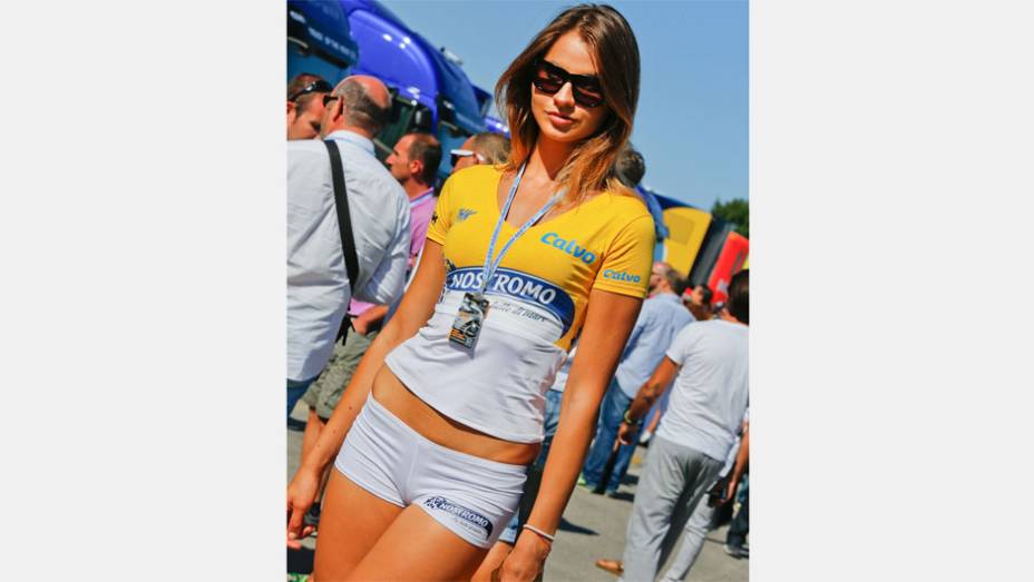 Veja as belas garotas da MotoGP, etapa de San Marino| <a href="https://preprod.quatrorodas.abril.com.br/moto/noticias/motogp-lorenzo-triunfa-misano-754124.shtml" rel="migration">Leia mais</a>