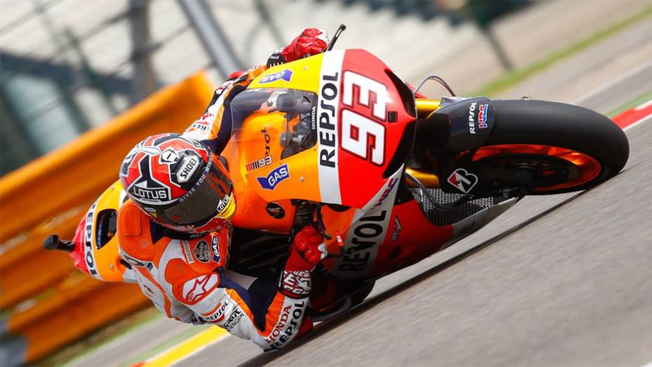 Marc Márquez garantiu mais uma pole position em 2013 | <a href="https://preprod.quatrorodas.abril.com.br/moto/noticias/motogp-marquez-garante-pole-aragon-755537.shtml" rel="migration">Leia mais</a>