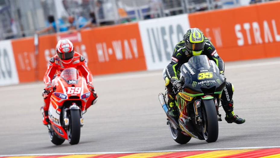 Cal Crutchlow foi o sétimo em Aragón | <a href="https://preprod.quatrorodas.abril.com.br/moto/noticias/motogp-marquez-garante-pole-aragon-755537.shtml" rel="migration">Leia mais</a>