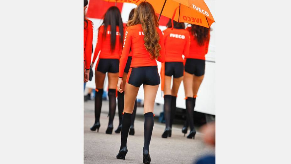 Veja as belas garotas da MotoGP, etapa de Aragón | <a href="https://preprod.quatrorodas.abril.com.br/moto/galerias/competicoes/motogp-aragon-domingo-755577.shtml" rel="migration">Leia mais</a>