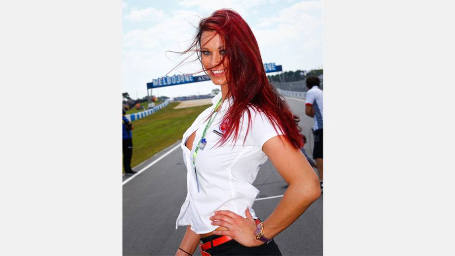 Veja as belas Garotas da MotoGP - Austrália | <a href="https://preprod.quatrorodas.abril.com.br/moto/noticias/motogp-lorenzo-vence-embola-campeonato-757595.shtml" rel="migration">Leia mais</a>