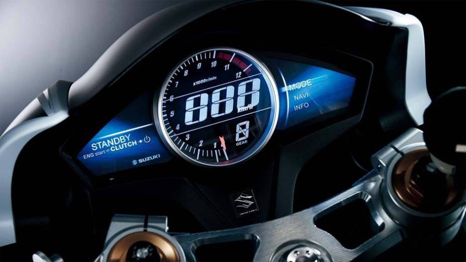 Detalhe do painel de instrumentos, bastante moderno e futurista | <a href="https://preprod.quatrorodas.abril.com.br/moto/noticias/suzuki-mostra-recursion-concept-761664.shtml" rel="migration">Leia mais</a> Detalhe do painel de instrumentos, bastante moderno e futurista | <a href="https://preprod.quatrorodas.abril.com.br/moto/noticias/suzuki-mostra-recursion-concept-761664.shtml" rel="migration">Leia mais</a>