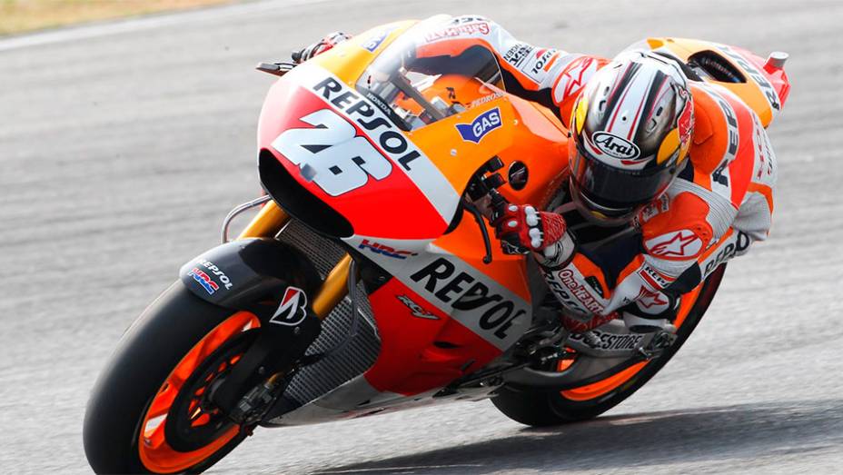 Dani Pedrosa foi o segundo melhor | <a href="https://preprod.quatrorodas.abril.com.br/moto/noticias/motogp-marquez-domina-sepang-dia-772483.shtml" rel="migration">Leia mais</a>