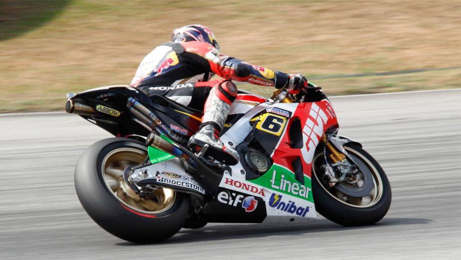 O alemão Stefan Bradl foi o quinto | <a href="https://preprod.quatrorodas.abril.com.br/moto/noticias/motogp-rossi-pedrosa-sao-mais-rapidos-sepang-775026.shtml" rel="migration">Leia mais</a>