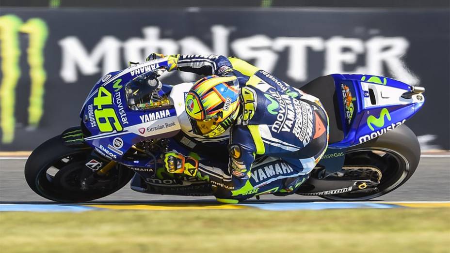 Valentino Rossi ficou com o quinto tempo | <a href="https://preprod.quatrorodas.abril.com.br/moto/noticias/motogp-marquez-pole-le-mans-783126.shtml" rel="migration">Leia mais</a>