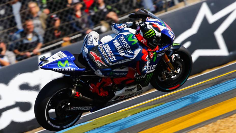 Jorge Lorenzo foi o sexto | <a href="https://preprod.quatrorodas.abril.com.br/moto/noticias/motogp-marquez-pole-le-mans-783126.shtml" rel="migration">Leia mais</a>