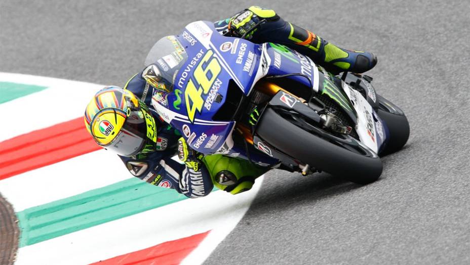 Valentino Rossi foi o segundo mais rápido | <a href="https://preprod.quatrorodas.abril.com.br/moto/noticias/motogp-marquez-lidera-treinos-mugello-784616.shtml" rel="migration">Leia mais</a>