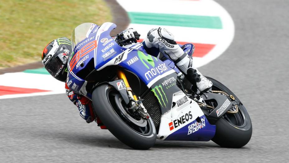 Jorge Lorenzo foi apenas o quinto | <a href="https://preprod.quatrorodas.abril.com.br/moto/noticias/motogp-marquez-lidera-treinos-mugello-784616.shtml" rel="migration">Leia mais</a>