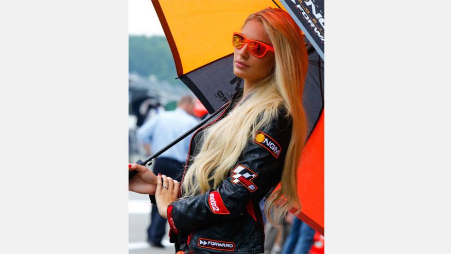 Veja as belas Garotas da MotoGP, etapa da Holanda | <a href="https://preprod.quatrorodas.abril.com.br/moto/galerias/competicoes/motogp-2014-assen-787516.shtml" rel="migration">Leia mais</a>