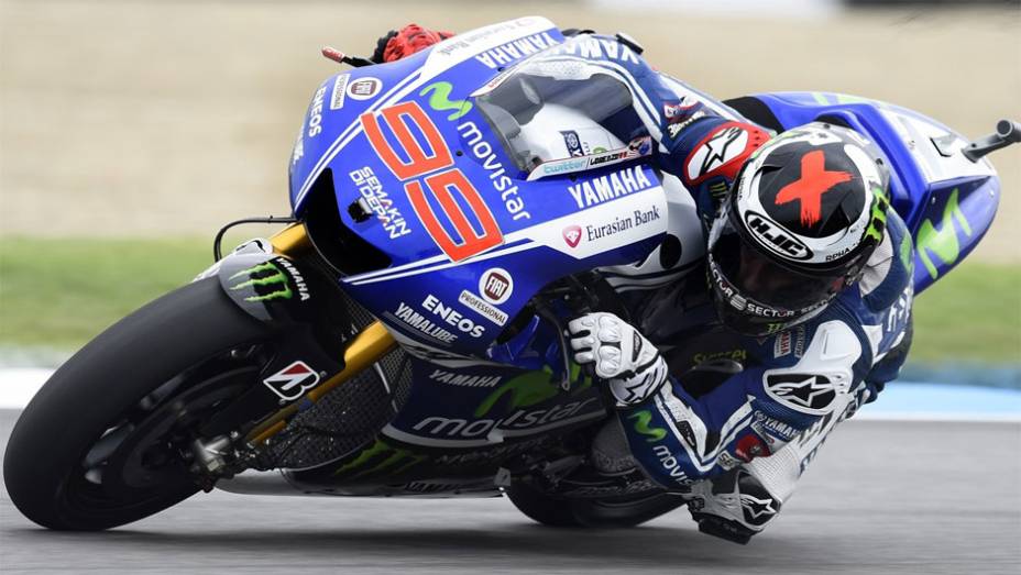 Jorge Lorenzo foi o segundo colocado | <a href="https://preprod.quatrorodas.abril.com.br/moto/noticias/motogp-marquez-vence-prova-indianapolis-795057.shtml" rel="migration">Leia mais</a>