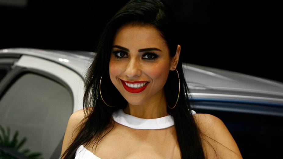 As mais belas garotas dos estandes do Salão do Automóvel na edição de 2014 | <a href="https://preprod.quatrorodas.abril.com.br/salao-do-automovel/2014/" rel="migration">Tudo sobre o Salão do Automóvel 2014</a>