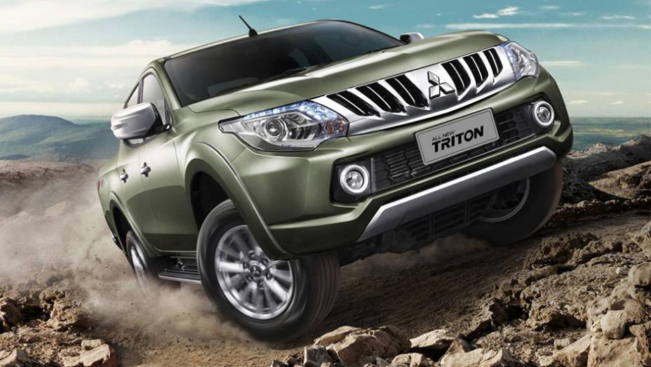 A Mitsubishi revelou na Tailândia a nova geração da sua picape Triton, comercializada como L200 no Brasil | <a href="https://preprod.quatrorodas.abril.com.br/noticias/fabricantes/mitsubishi-revela-nova-picape-triton-tailandia-815758.shtml" rel="migration">Leia mais</a>