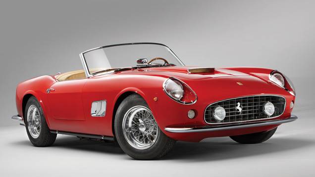 8º - Ferrari 250 GT SWB California Spider (1961); arrematada por 15.180.000 em agosto de 2014 8º - Ferrari 250 GT SWB California Spider (1961); arrematada por 15.180.000 em agosto de 2014