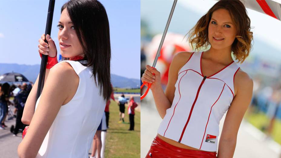 Confira as belas garotas do grid da MotoGP em Mugello! | <a href="https://preprod.quatrorodas.abril.com.br/moto/noticias/motogp-jorge-lorenzo-vence-mugello-871621.shtml" rel="migration">Leia mais</a>