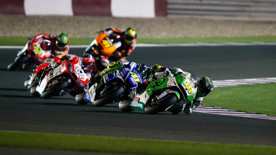 Galeria de Quatro Rodas da MotoGP - Catar (domingo) | <a href="https://preprod.quatrorodas.abril.com.br/moto/noticias/prova-disputada-marquez-segura-pressao-rossi-vence-catar-777551.shtml" rel="migration">Leia mais</a>