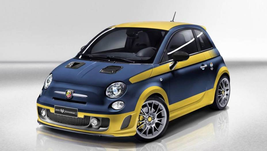 A versão Olio Fiat homenageia um modelo do passado | <a href="https://preprod.quatrorodas.abril.com.br/saloes/genebra/2013/abarth-695-punto-supersport-734517.shtml" rel="migration">Leia mais</a>