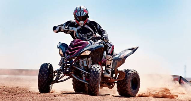 Menos esportivo que o irmão YFZ 450R, o 700R é um trator. Menos esportivo que o irmão YFZ 450R, o 700R é um trator.
