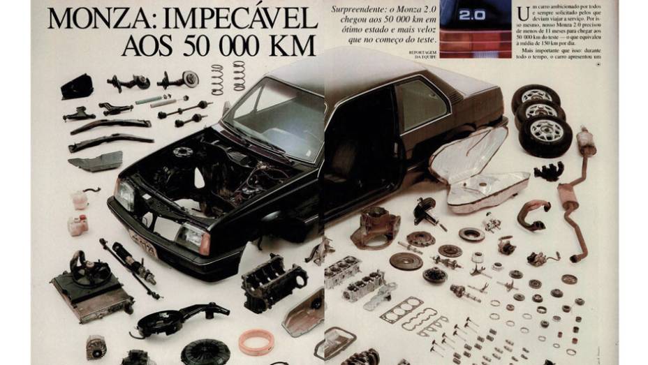 Chevrolet Monza 2.0: grata surpresa, o carro chegou ao desmonte em ótimo estado e com desempenho melhor do que no começo do teste. | <a href="https://preprod.quatrorodas.abril.com.br/acervodigital/home.aspx?edicao=329&pg=27" rel="migration">Leia mais</a>