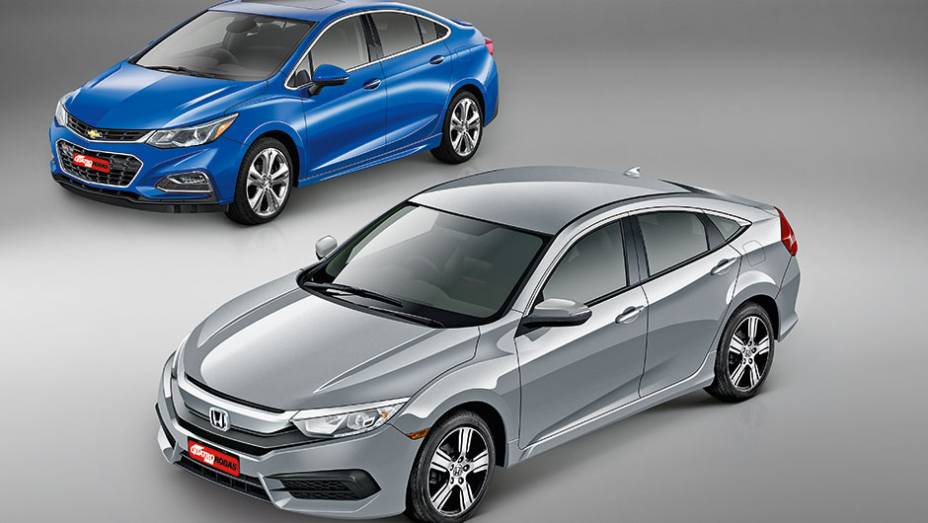 Cruze e Civic puxam a fila de tendências no segmento de sedãs | <a href="https://preprod.quatrorodas.abril.com.br/carros/comparativos/novos-sedas-898860.shtml" target="_blank" rel="migration">Leia mais</a>