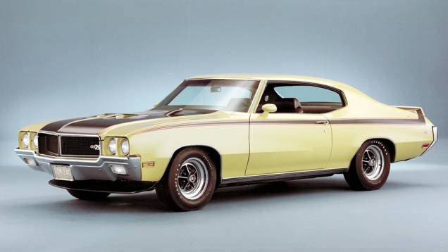 GS 1970Muscle car da marca, nascido como versão do Skylark em 1965, o GS, de Gran Sport, ganhou o pacote GSX em 1970, com V8 de 360 cv e câmbio manual GS 1970Muscle car da marca, nascido como versão do Skylark em 1965, o GS, de Gran Sport, ganhou o pacote GSX em 1970, com V8 de 360 cv e câmbio manual