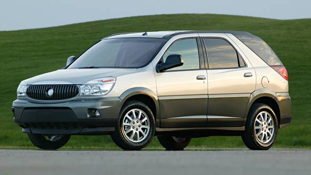 Rendezvous 2002Primo do Pontiac Aztek, também causava estranheza pelo estilo. Primeiro SUV Buick, abriu caminho para a renovação da linha, que hoje conta com o Encore e o Enclave Rendezvous 2002Primo do Pontiac Aztek, também causava estranheza pelo estilo. Primeiro SUV Buick, abriu caminho para a renovação da linha, que hoje conta com o Encore e o Enclave
