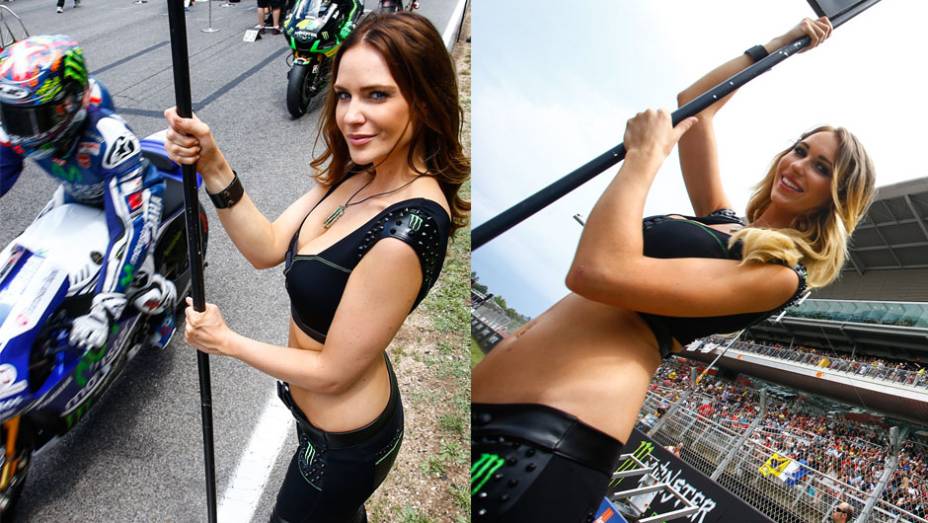 As garotas mais bonitas da etapa da Catalunha da MotoGP | <a href="https://preprod.quatrorodas.abril.com.br/moto/noticias/motogp-marquez-vence-corrida-emocionante-barcelona-786084.shtml" rel="migration">Leia mais</a>