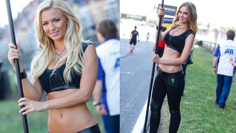 As garotas mais bonitas da etapa da Catalunha da MotoGP | <a href="https://preprod.quatrorodas.abril.com.br/moto/noticias/motogp-marquez-vence-corrida-emocionante-barcelona-786084.shtml" rel="migration">Leia mais</a>