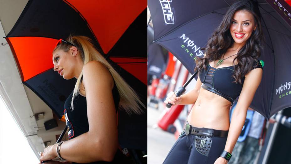 As garotas mais bonitas da etapa da Catalunha da MotoGP | <a href="https://preprod.quatrorodas.abril.com.br/moto/noticias/motogp-marquez-vence-corrida-emocionante-barcelona-786084.shtml" rel="migration">Leia mais</a>