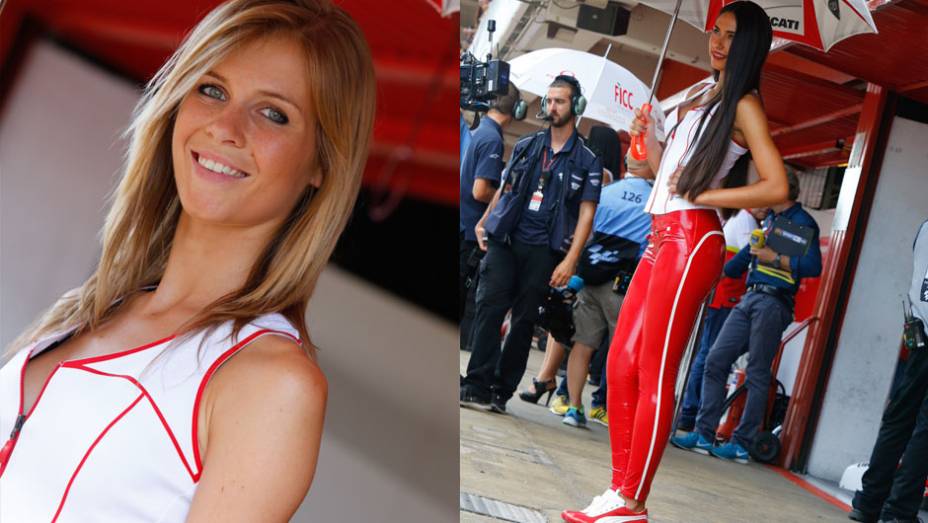 As garotas mais bonitas da etapa da Catalunha da MotoGP | <a href="https://preprod.quatrorodas.abril.com.br/moto/noticias/motogp-marquez-vence-corrida-emocionante-barcelona-786084.shtml" rel="migration">Leia mais</a>