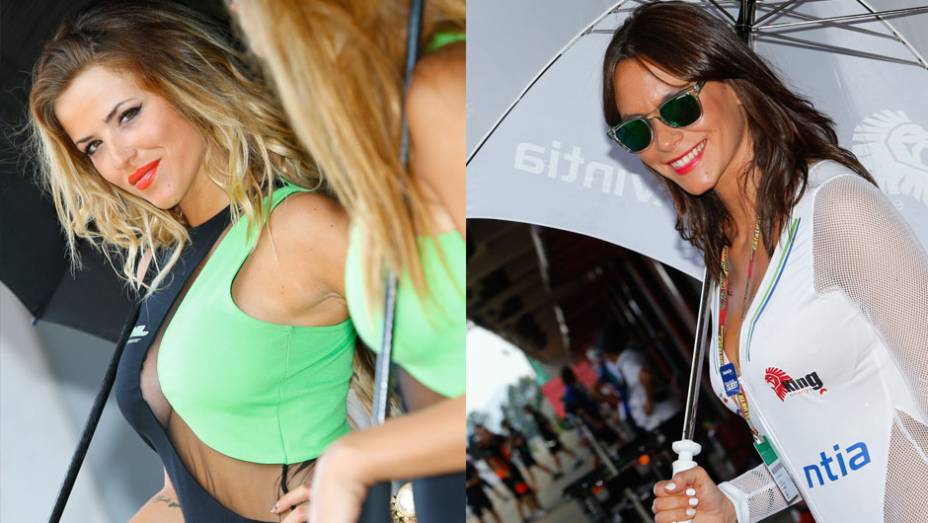 As garotas mais bonitas da etapa da Catalunha da MotoGP | <a href="https://preprod.quatrorodas.abril.com.br/moto/noticias/motogp-marquez-vence-corrida-emocionante-barcelona-786084.shtml" rel="migration">Leia mais</a>