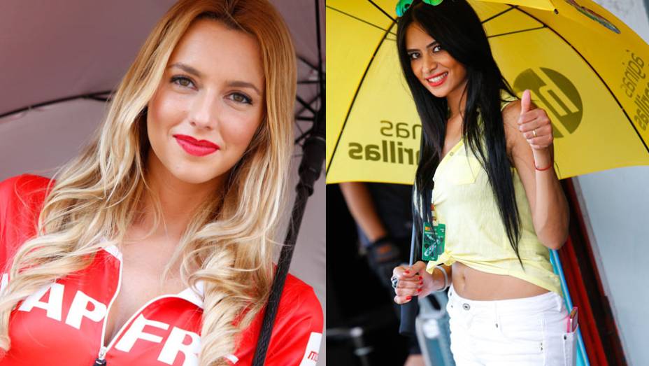 As garotas mais bonitas da etapa da Catalunha da MotoGP | <a href="https://preprod.quatrorodas.abril.com.br/moto/noticias/motogp-marquez-vence-corrida-emocionante-barcelona-786084.shtml" rel="migration">Leia mais</a>