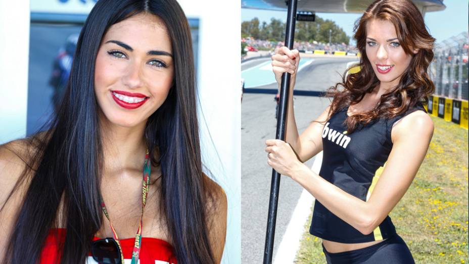 Garotas que embelezaram a etapa espanhola da MotoGP | <a href="https://preprod.quatrorodas.abril.com.br/moto/noticias/quatro-vezes-marquez-781513.shtml" rel="migration">Leia mais</a>