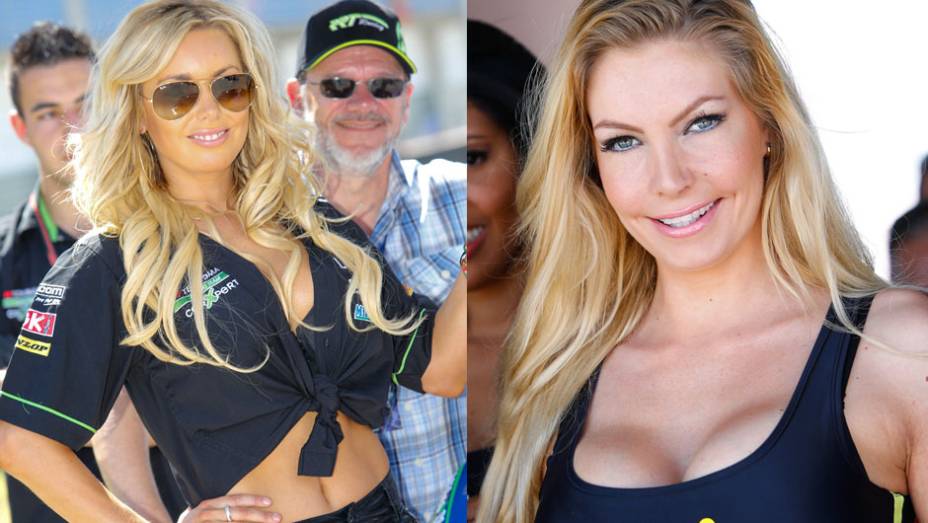 Garotas que embelezaram a etapa espanhola da MotoGP | <a href="https://preprod.quatrorodas.abril.com.br/moto/noticias/quatro-vezes-marquez-781513.shtml" rel="migration">Leia mais</a>