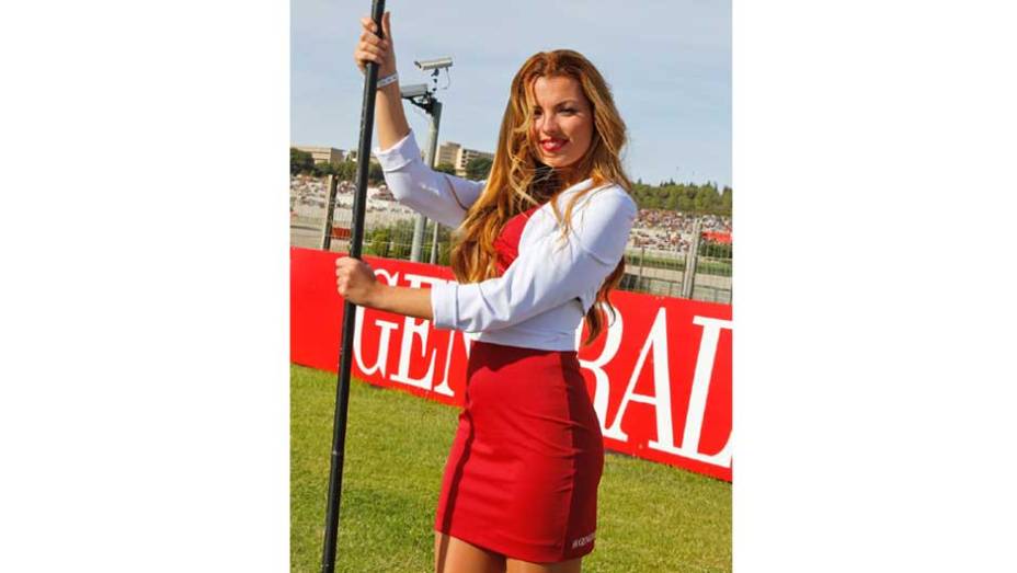 Veja as belas Garotas da MotoGP - Valencia | <a href="https://preprod.quatrorodas.abril.com.br/moto/noticias/lorenzo-vence-nao-impede-titulo-marquez-759873.shtml" rel="migration">Leia mais</a>