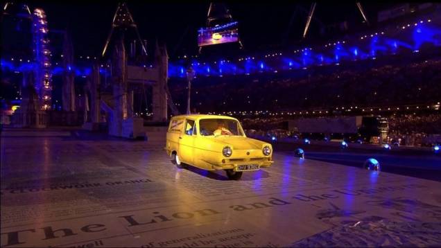 Jogos Olímpicos de Londres, por que não mostrar um carro típico do Reino Unido? Aconteceu na cerimônia de encerramento, com este Reliant Regal Supervan III. Jogos Olímpicos de Londres, por que não mostrar um carro típico do Reino Unido? Aconteceu na cerimônia de encerramento, com este Reliant Regal Supervan III.