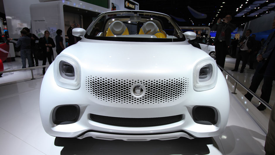 Estande da Smart no Salão de Detroit 2012