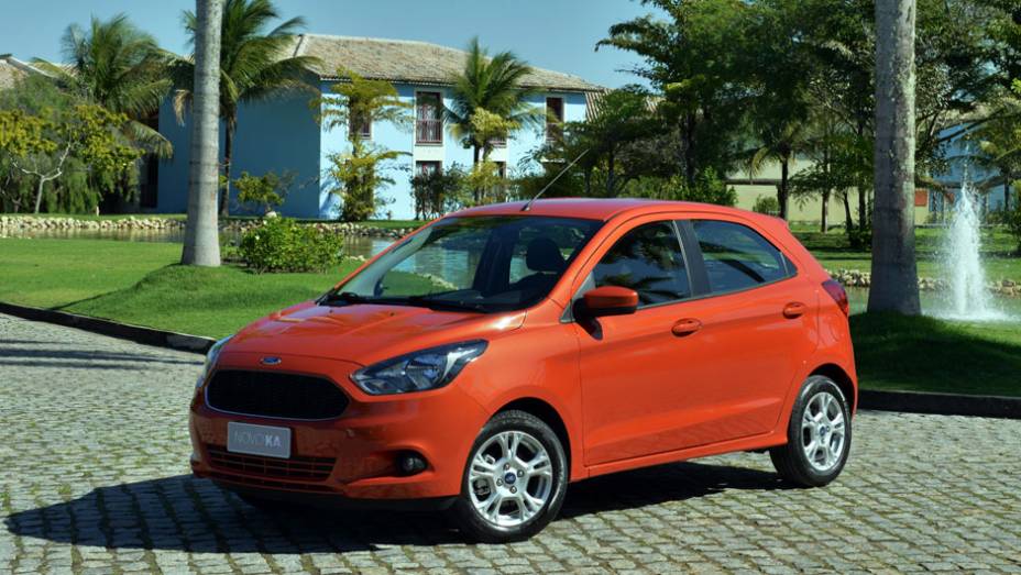 A cor Laranja &eacute; a mesma do EcoSport | <a href="https://preprod.quatrorodas.abril.com.br/carros/lancamentos/ford-ka-794793.shtml" rel="migration">Leia mais</a>