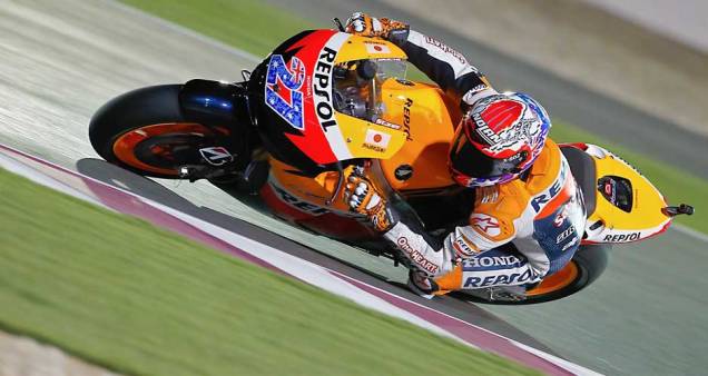O australiano Casey Stoner, da Repsol Honda Team O australiano Casey Stoner, da Repsol Honda Team